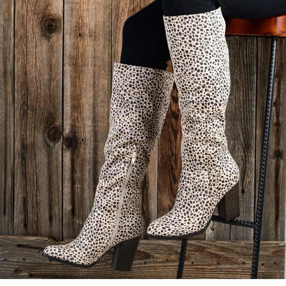 Spotted Leopard Boots - Picture 2 of 2